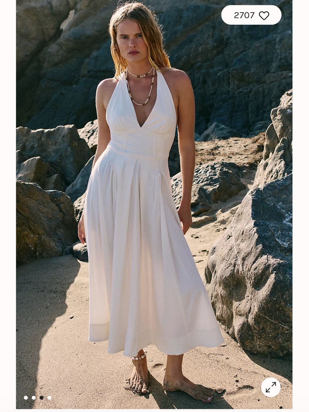 Free People Rowe Midi Dress- Small